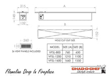 Load image into Gallery viewer, Flameline Fireplace 800