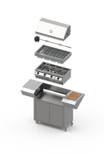 Load image into Gallery viewer, Sizzler Mobile Trolley - 4 Burner
