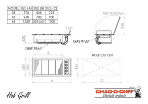 Hob Grill - 4 Burner